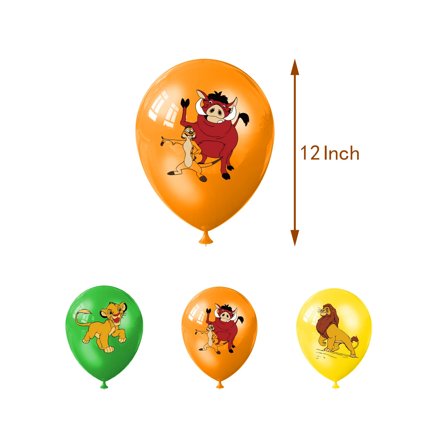 Lion King Theme Birthday Party Decoration Set Simba Latex Balloon Backdrop Banner Cake Topper Kids Party Supplies Baby Shower - view 6