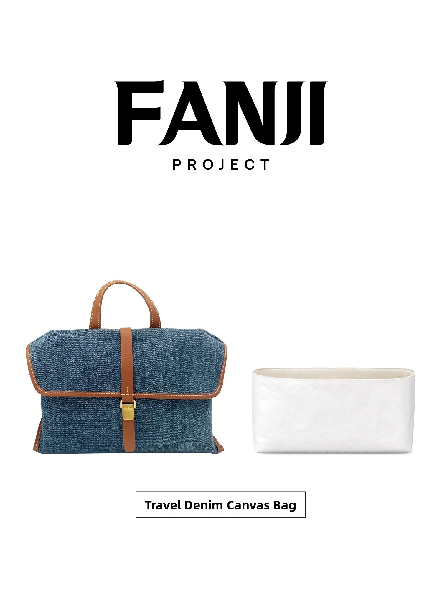 

Waterproof Lightweight Denim Canvas Bag with Dupont Paper Inner Storage Bag for Travel And Daily Use by Mountain down