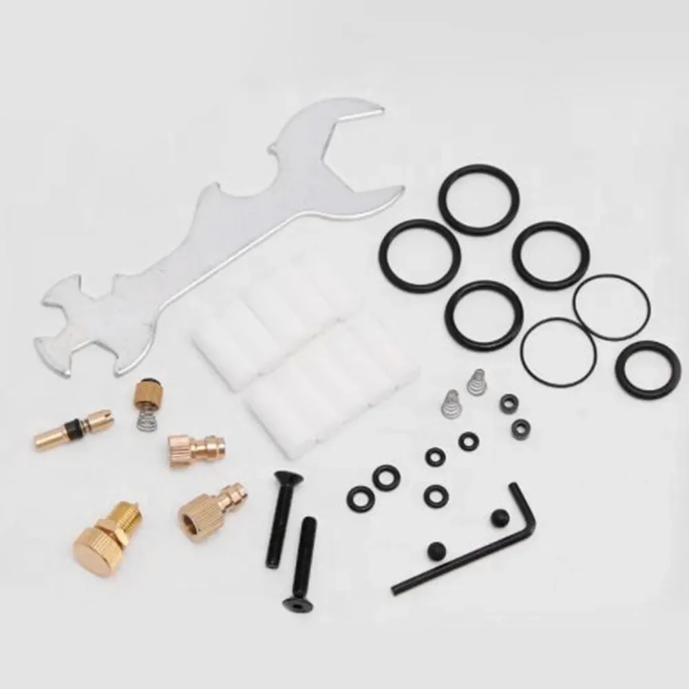 

A robust accessory set designed specifically for high pressure air pumps featuring a total of 37 reliable components