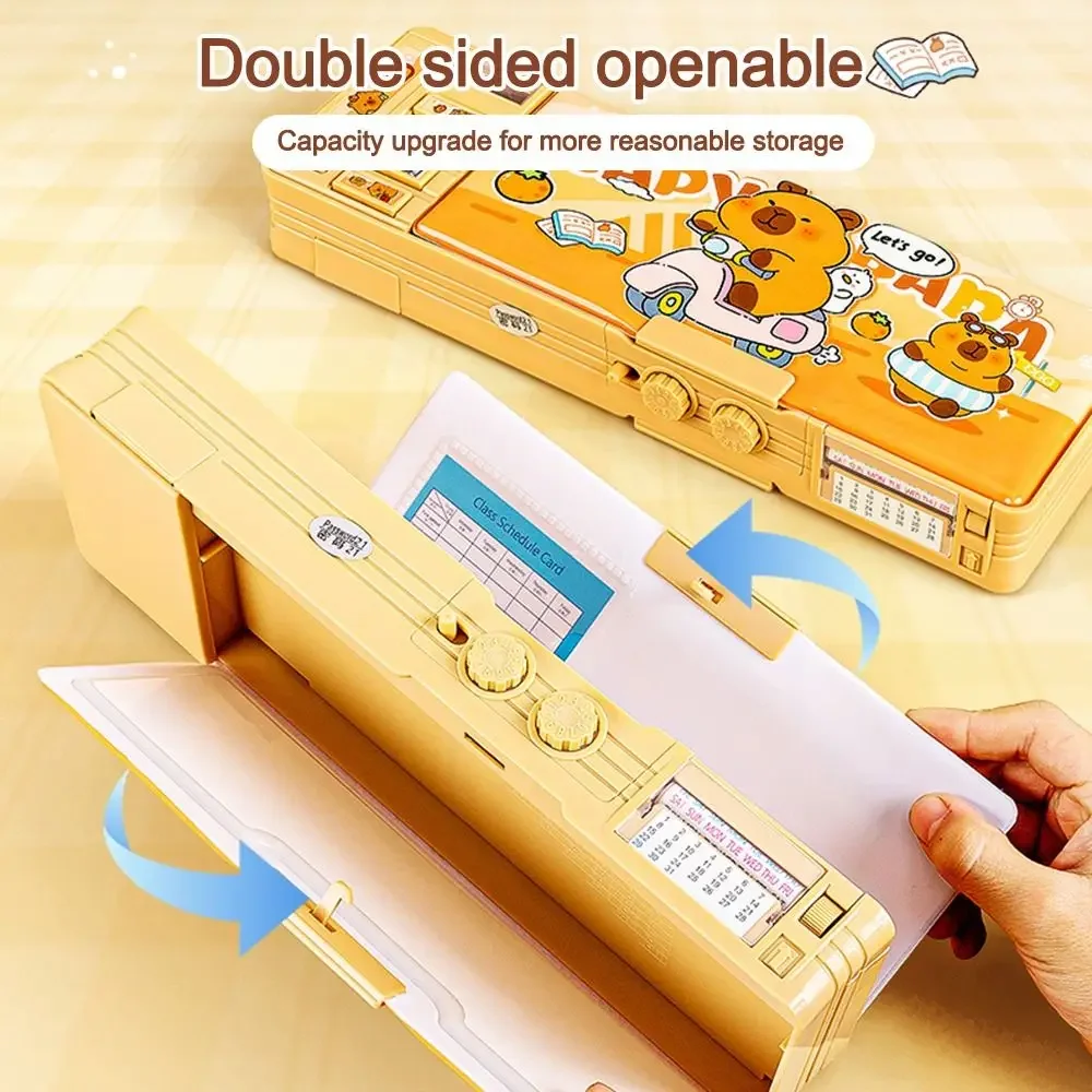 Capybara Pencil Case High Quality Capibara Pen Case Cute Pencil Holder Multi Functional Password Pen Box For Gift Student