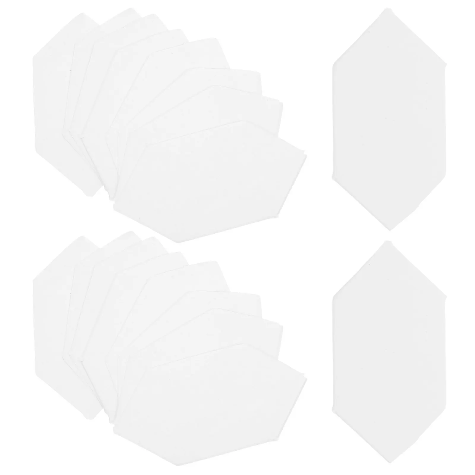 300 Pcs Paper Piecing Template Hexagons Templates Quilting Patterns White for Sewing view 4
