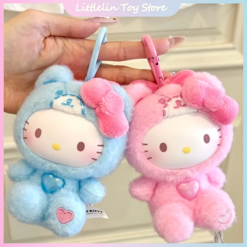 

Genuine Hello Kitty Teddy Pajama Series New Blind Box Vinyl Pendant Cute Kt Cat Doll Ornament Mystery Box Birthday Surprise Gift