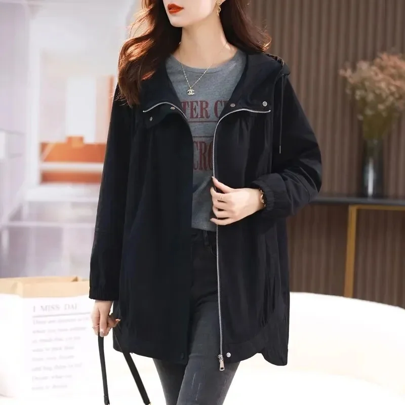 Women's outerwear 2026 Spring and Autumn New Loose and Slimming Fashion Versatile Middle aged Mom Western Style Casual Jacket