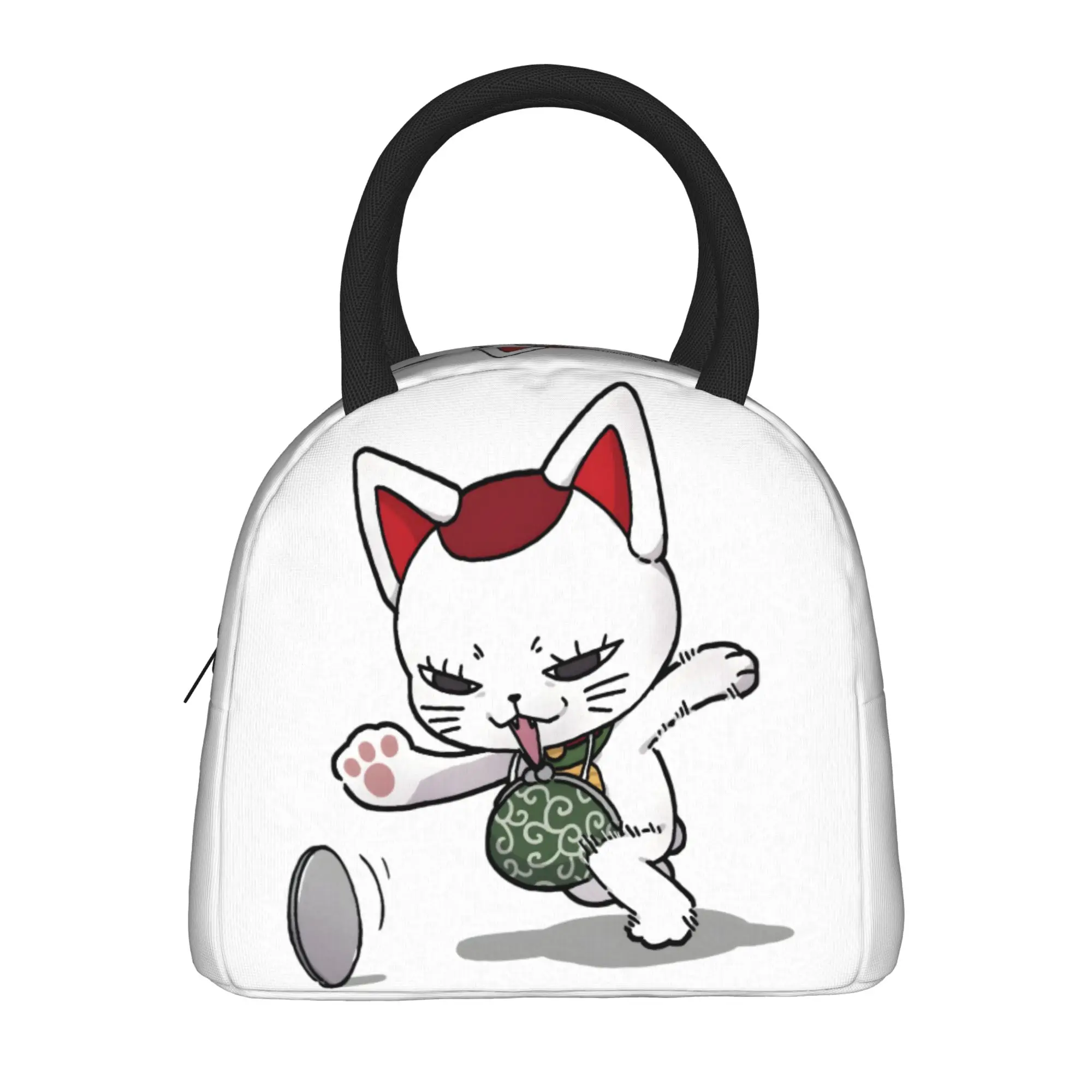 Anime Dandadan Turbo Granny Cat  Insulated Lunch Bag Thermal Bag Reusable  Portable Tote Lunch Box Girl Boy College  Travel