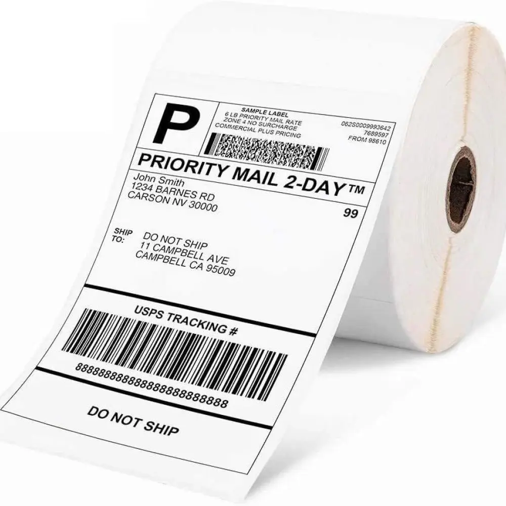 Premium Adhesive Thermal Labels For Phomemo Shipping Mailing Stickers Waterproof Barcode Address Tags Office Logistics