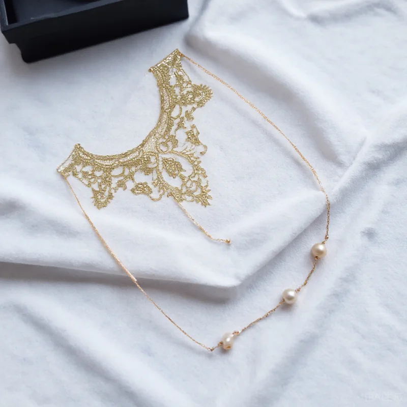 

1pc Multi-Layer Lace Chain Jewelry Body Jewelry For Women Elegant Shiny Decorative Necklace Fashionable Body Chain