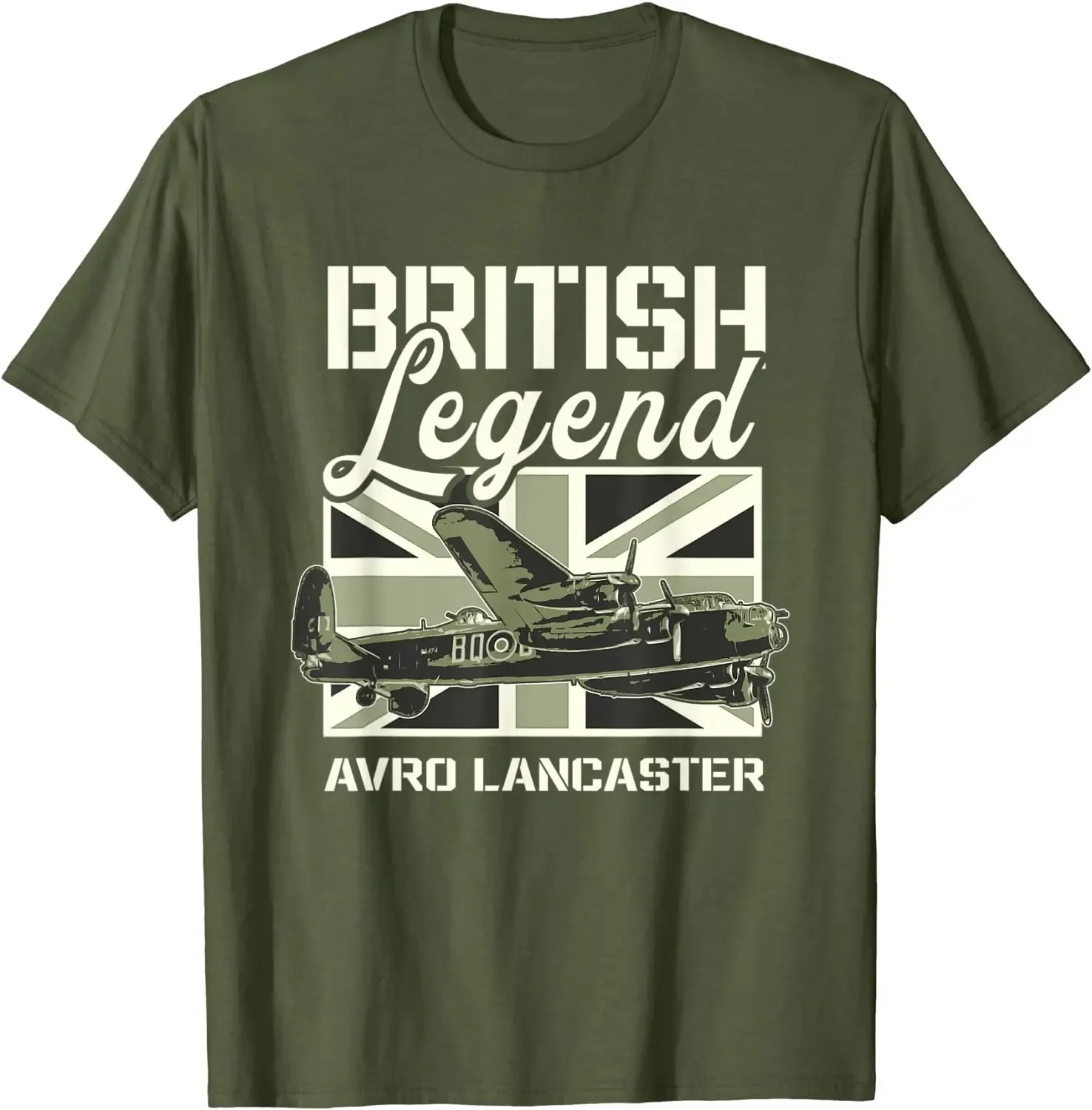 

Lancaster Bomber Aircraft British Legend WWII War Plane T-Shirt. Summer Cotton Short Sleeve O-Neck Mens T Shirt New S-3XL