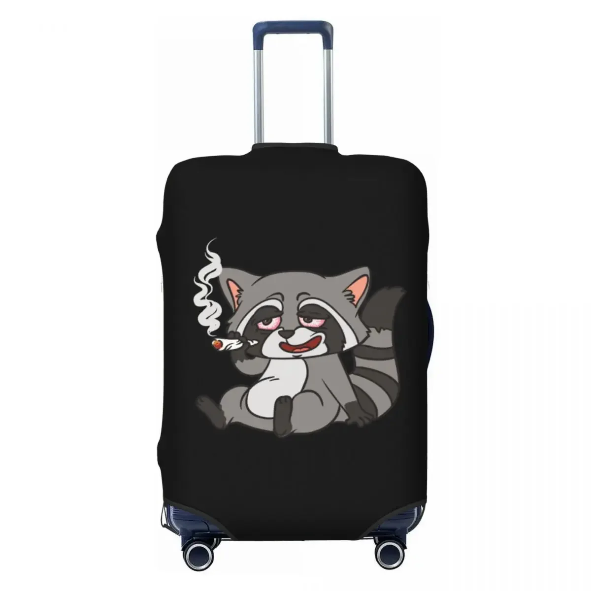 

Пользовательский чехол для багажа с изображением енота, милый защитный чехол для чемодана с изображением енота и панды, костюм для 18-32 дюймов