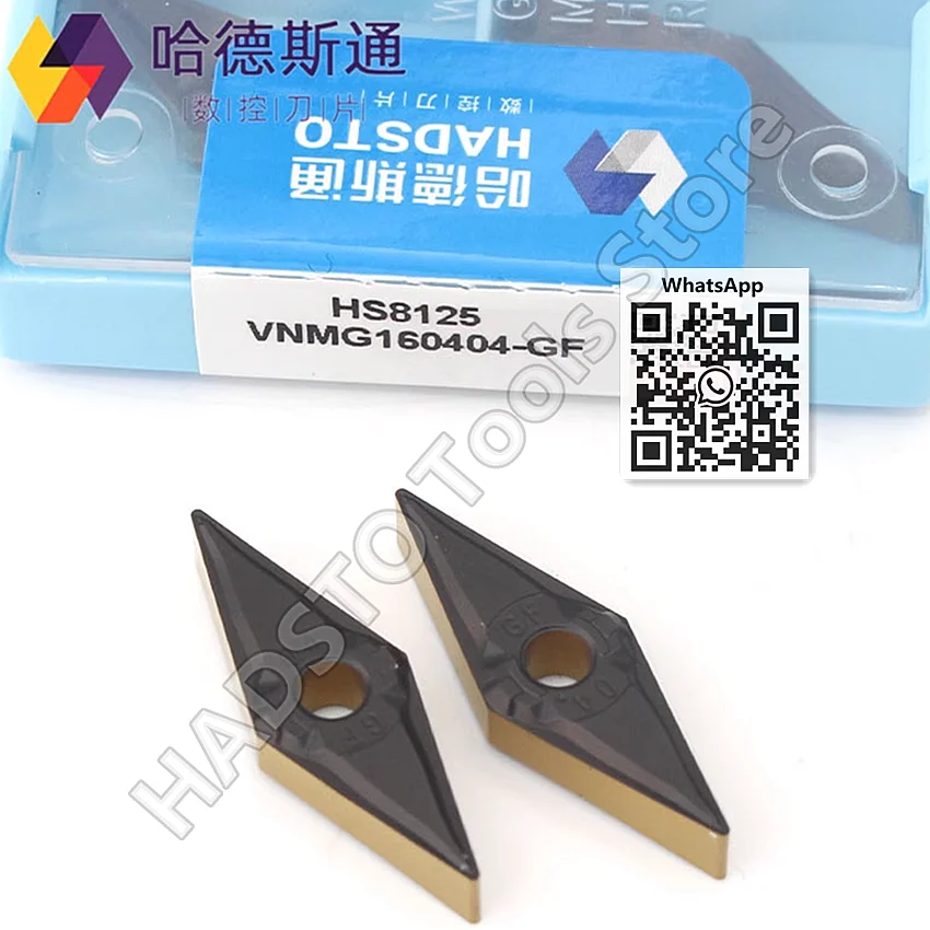 VNMG160404-GF HS8125/VNMG160408-GF HS8125/VNMG160404-GF HS8225/VNMG160408-GF HS8225 HADSTO CNC carbide inserts Turning inserts