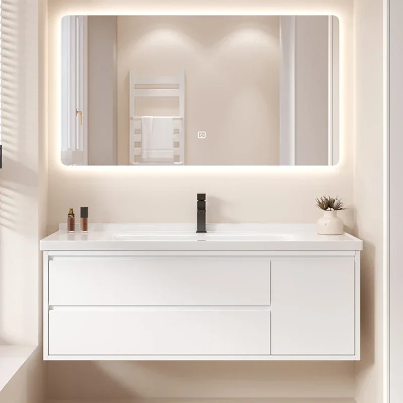 

Wc Furniture Multifunction Home Luxury Bathroom Cabinet Double Washbasin Locker Sink Base Mirrors Medicine Storage Wall Shelf