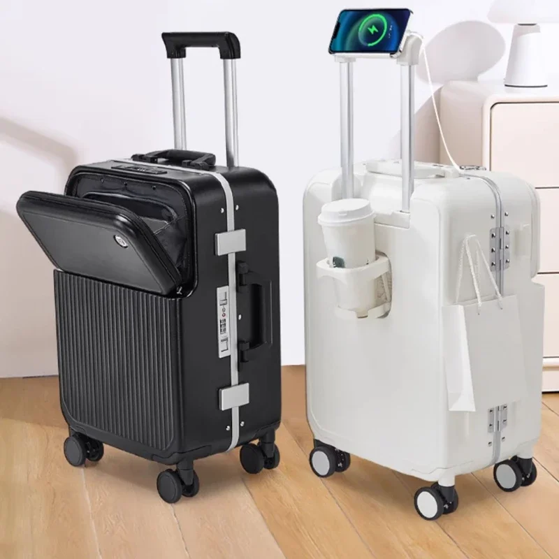 

Boarding Travel Box 20 High Appearance Multi functional Front Open Rod Password Luggage Box Wheels Silent Universal Wheels