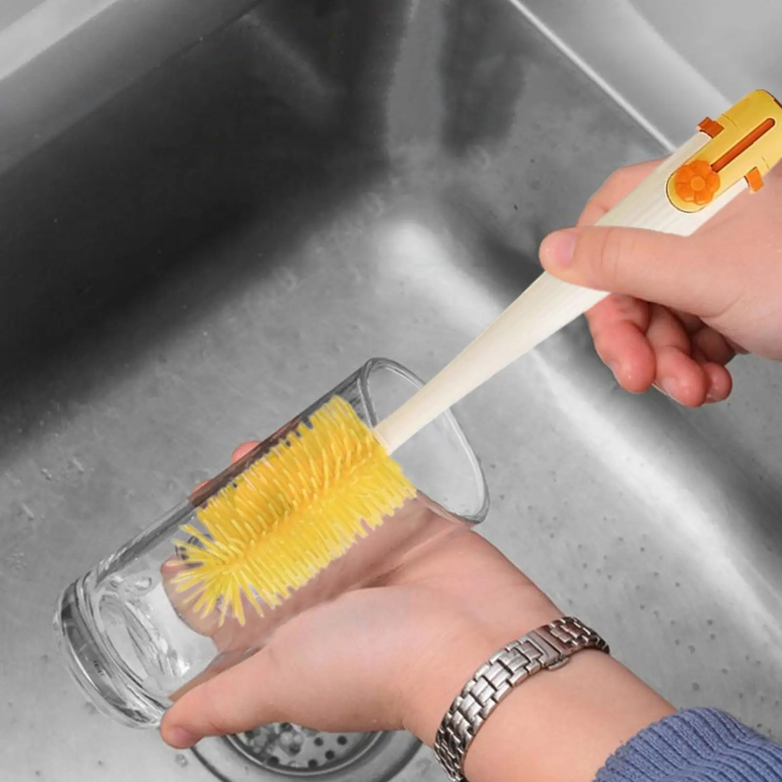 

Bottle Brush Multifunctional Water Bottle Brushes For Cleaning Portable Cups Washing Scrubber Tools For Crevices Grooves Straws