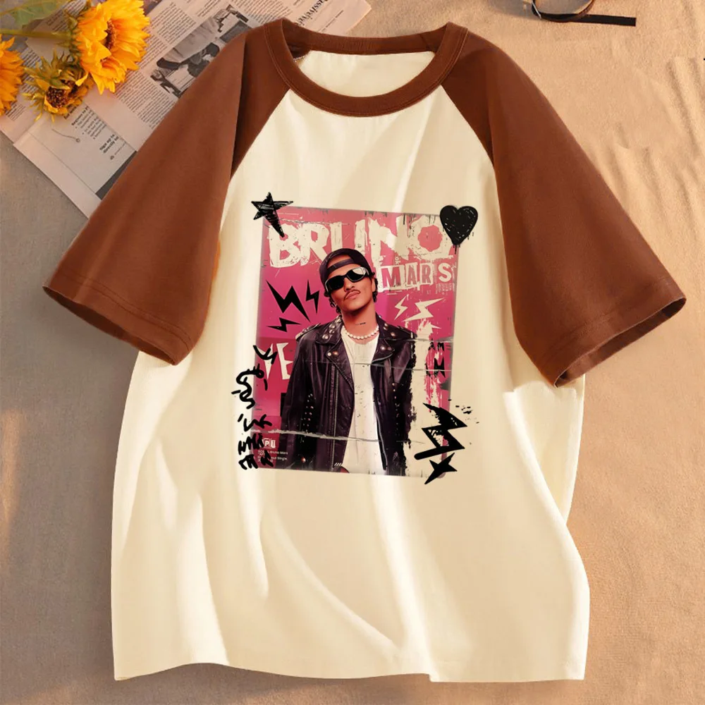 Bruno Mars shirt femme 80s kawaii aesthetic shirt japan vintage baddie manga aesthetic