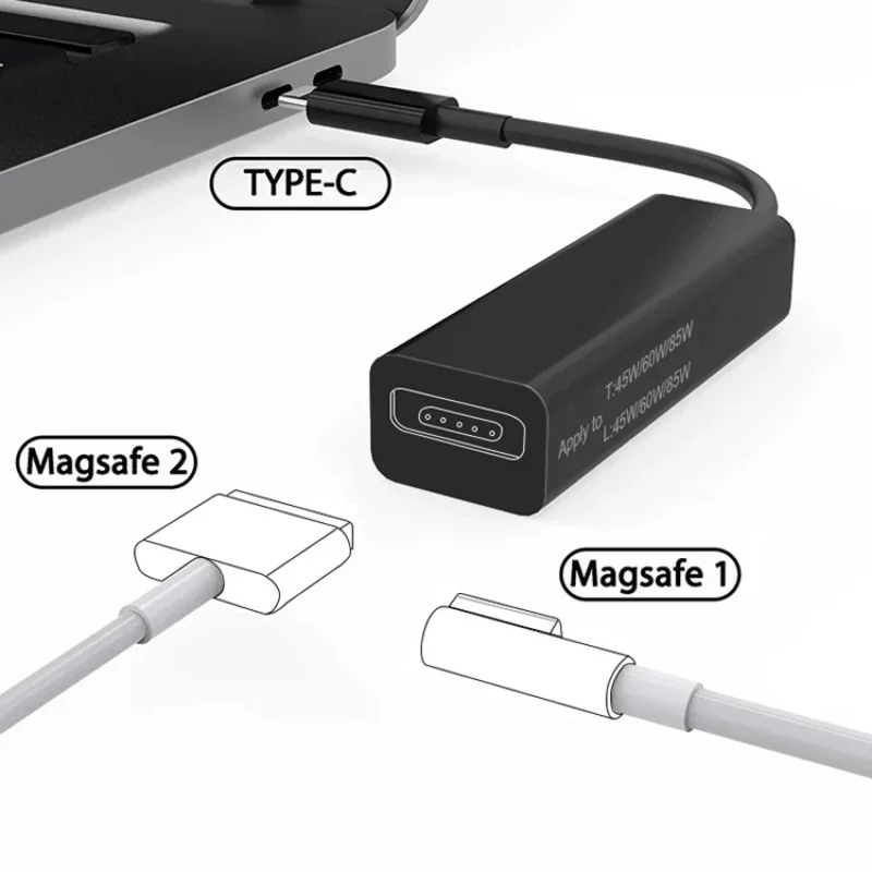 Konwerter USB Adapter ładowania typu C do urządzeń Magsafe 1 i 2 kompatybilny z Macbookiem Pro / Air — zdjęcie produktu 6