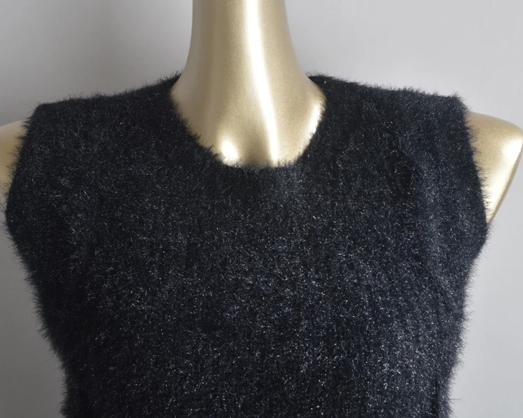 Thiened ラウンドネック ファッション デザインカラー ストリング クロップドニットベスト レディース 秋冬新作