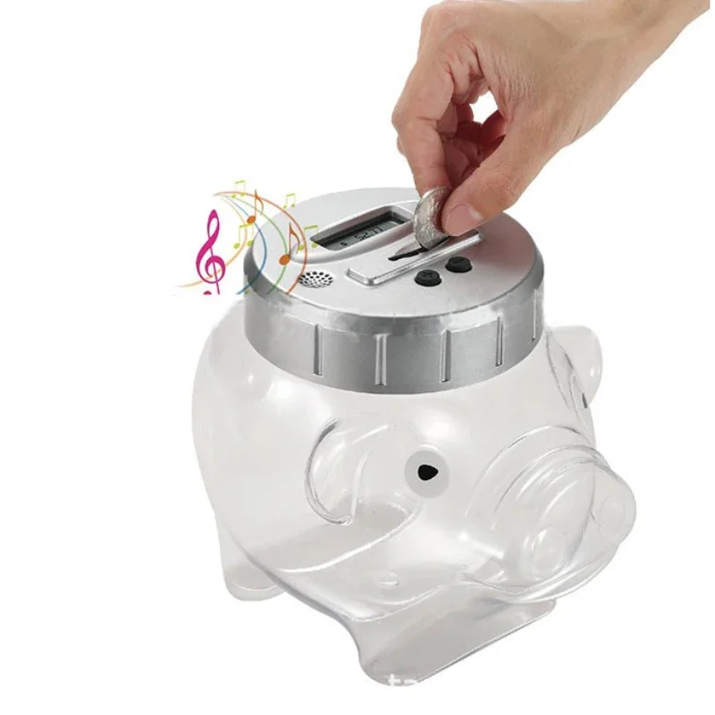 

USD Coins Voice Pig Piggy Bank, Voice Counting Savings Bank 2.2L Large Pig Savings Bank, Coin Organize Box