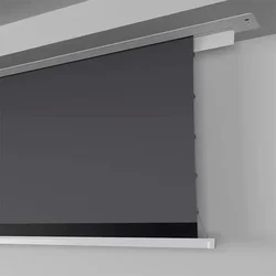 Smart Electric Ceiling Recessed Projector Screen ALR Black Diamond Motorized Projector Curtain Tab Tension Ceiling Mount 8K 3D