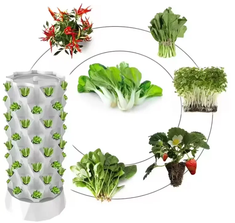 Cultivation Model Pineapple Pagoda Family Flower Pot Indoor Multi-layer Aeroponic Soilless High Rigidity Pump