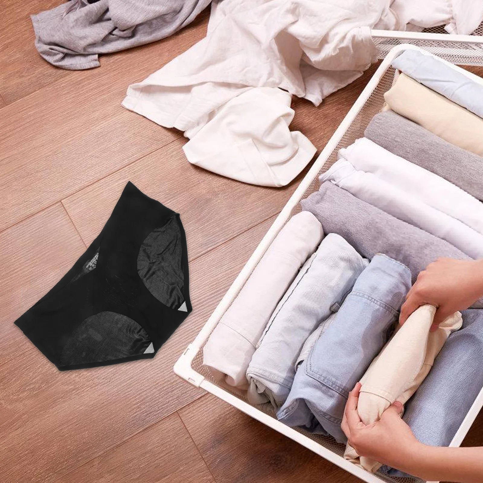 ملابس داخلية للأمهات من الحرير الجليدي، ملابس داخلية للحوامل منخفضة الخصر، ملابس حمل مريحة وقابلة للتمدد وقابلة للتنفس #1