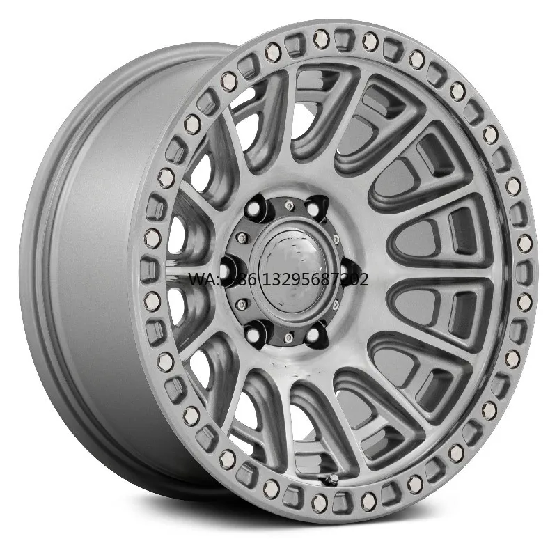 

Alloy Forged Wheels 18 19 20 21 22inch 5x114.3 CNBHRC Offroad Beadlock Platinum Machined Face Custom for Jeep Wrangler