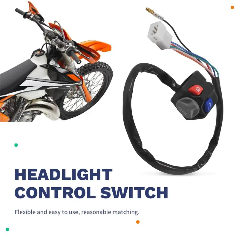 High-Quality Motorcycle Headlight Horn Control Switch For HUSABERG GASGAS EC250 300 EC250F 350F 2021-2023 TE 125 2012-2014 A