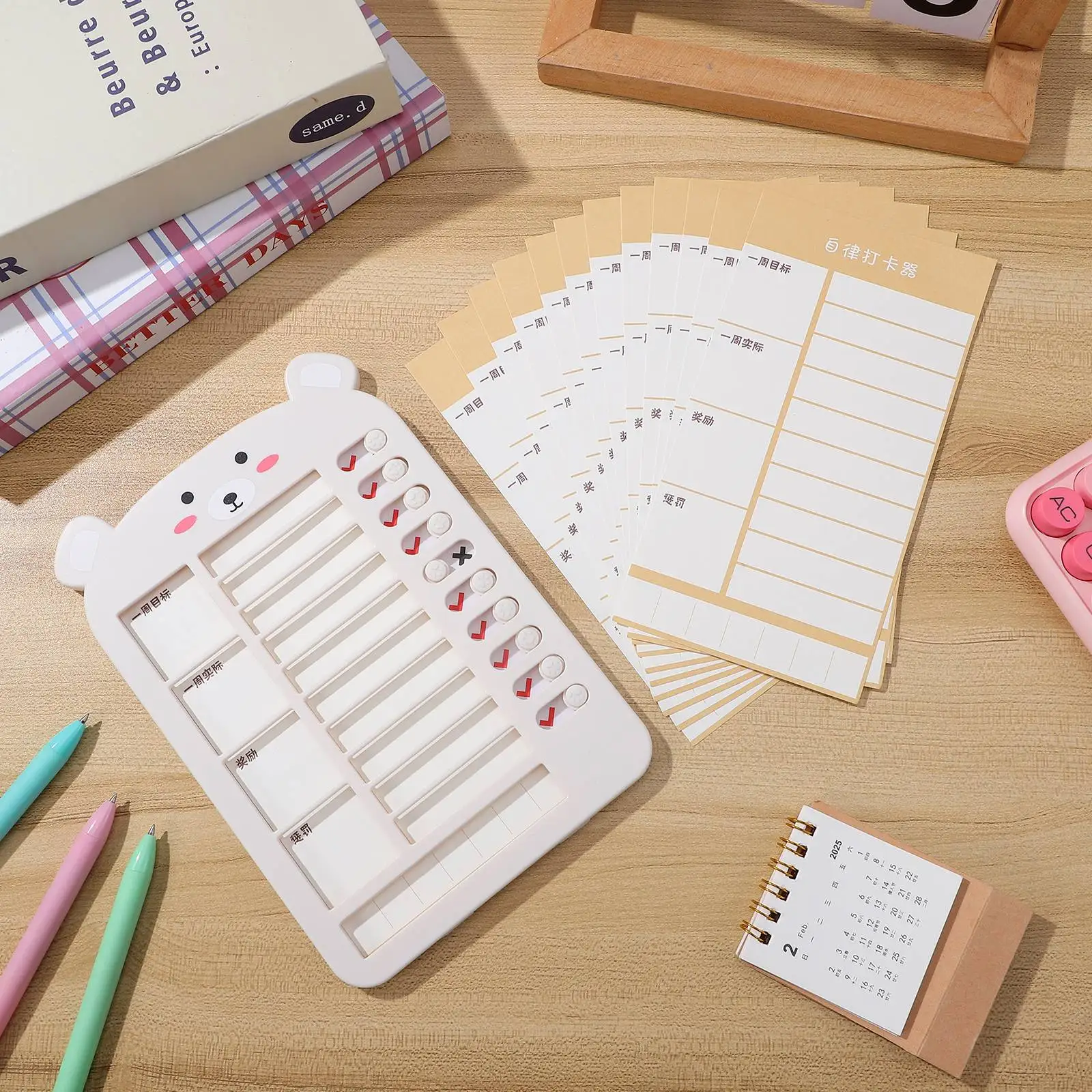 

Checklist for Kids Home Organizer Planner Horizontal Weekly Daily Seniors Chores Board Blank