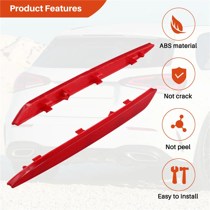 

НОВАЯ светоотражающая полоса, отражатель заднего бампера для Mercedes Benz A-Class W177 2020-2022 A1778203301, A1778203401