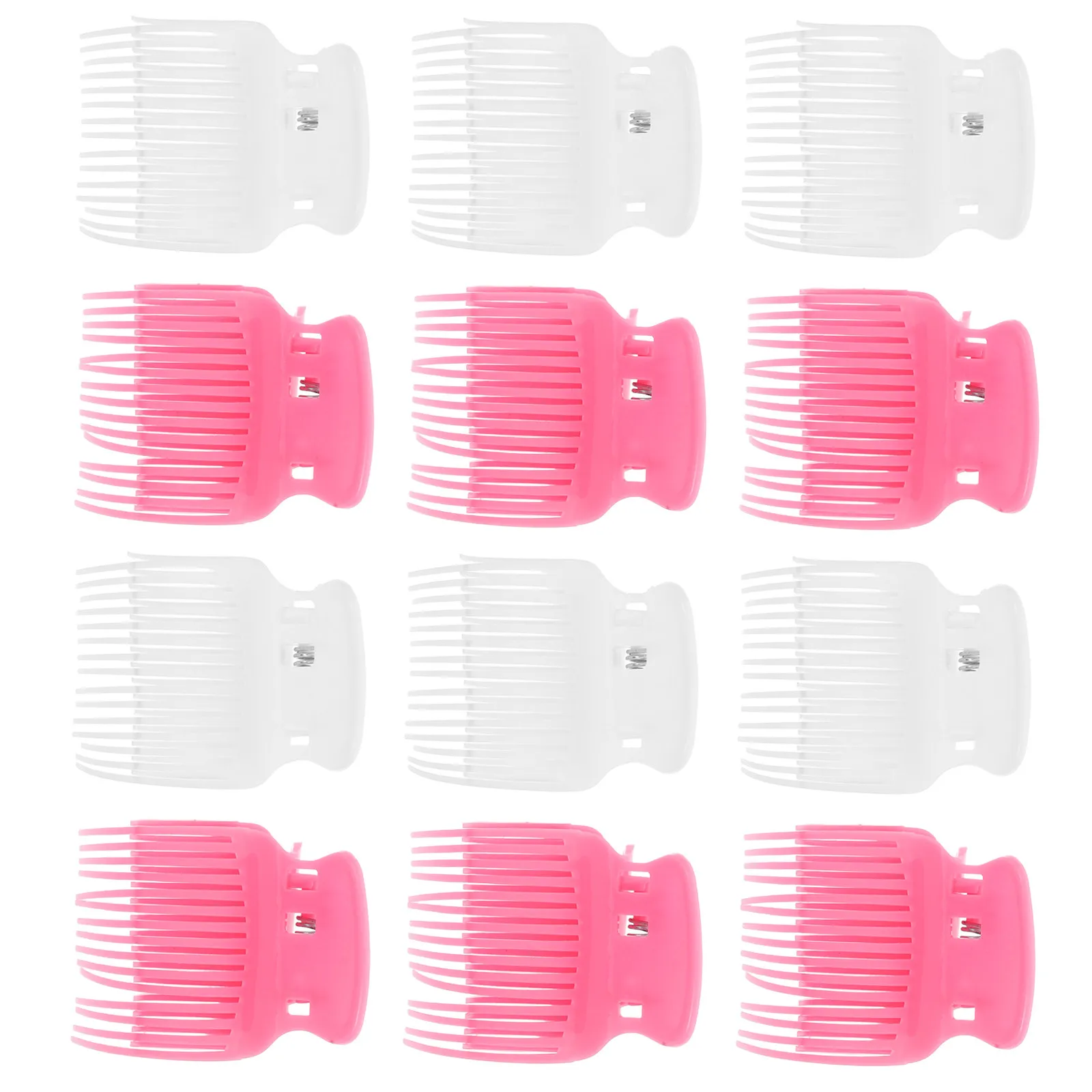 12pcs Hot Roller Clips for Hair Curling & Sectioning – Travel-Friendly Salon Styling Claw Clips for Women