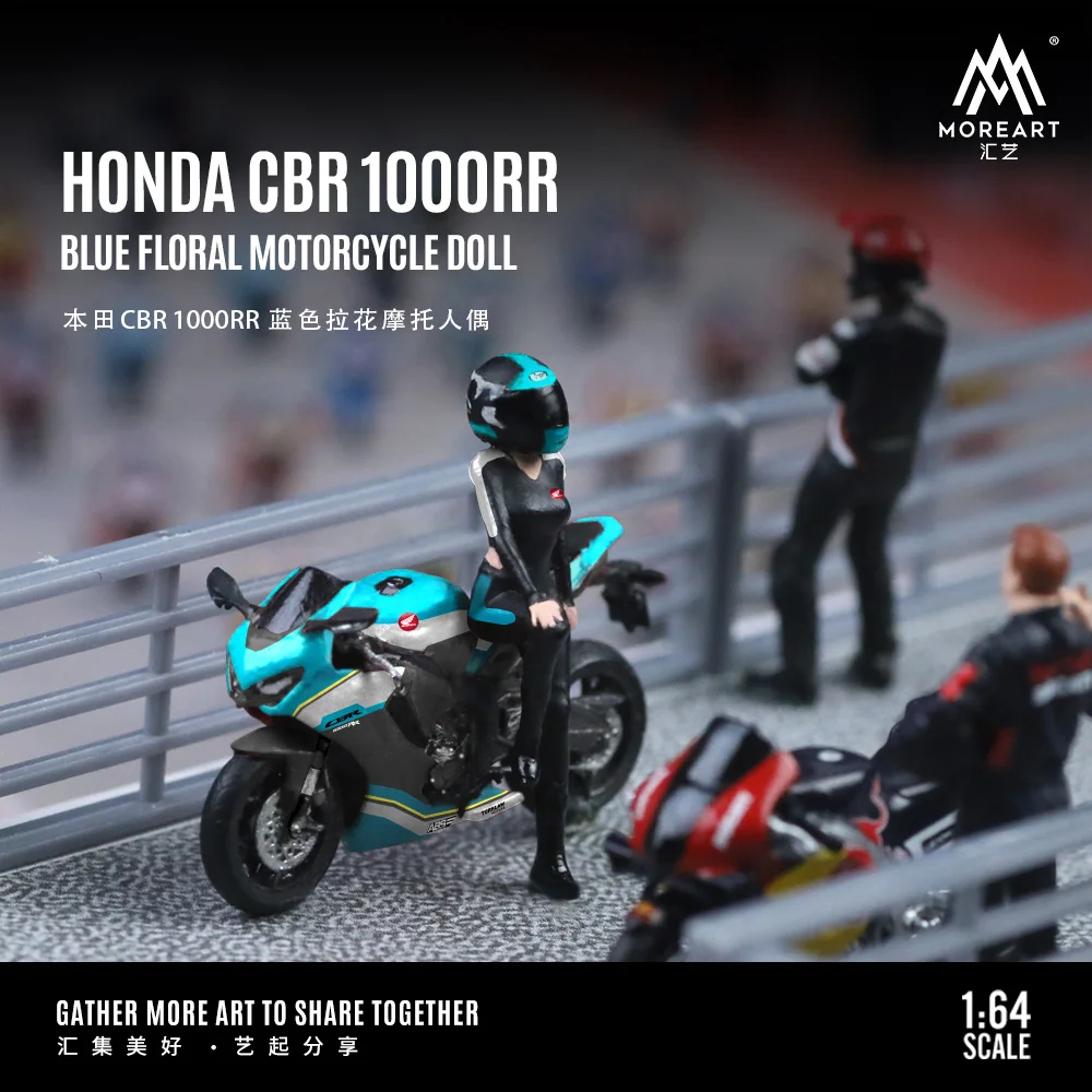 

Pre-order * MOREART 1:64 Honda CBR 1000RR Blue Fancy Motorcycle action figure Resin Set - shipped in December