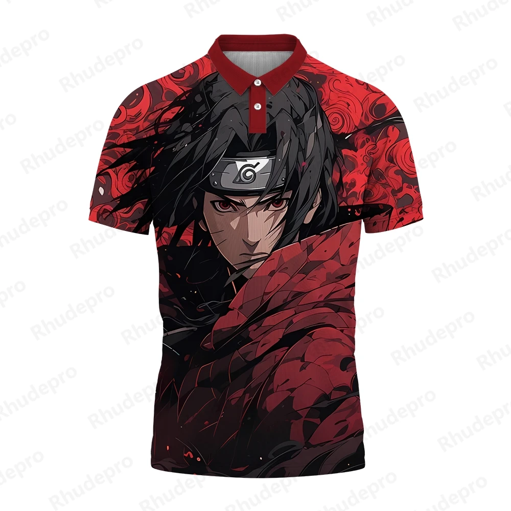 

Naruto Umaki Men's Polo Shirt Y2k Clothes Naruto Oversized Streetwear Hip Hop Shirts Children's Tops 5XL Gift New Trend T-shirts