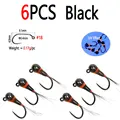 6pcs Black