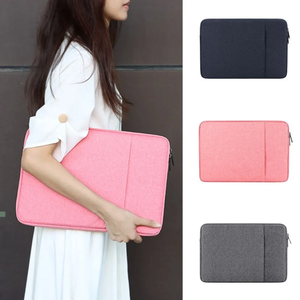 

Soft 13.3Inch Tablet Sleeve Shockproof Pockets Zipper Laptop Bag Anti Scratch Inner Bag Notebook Computer Case for Pad