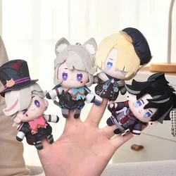 Game Genshin Impact Cute Carnival Mini Finger Puppet Keychain Neuvillette Lyney Lynette Freminet Wriothesley Plush Pendant