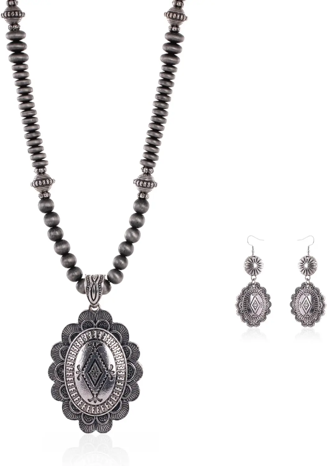 

Набор украшений в стиле вестерн от Rustic Couture для женщин: винтажное колье и серьги в стиле ковбойши.