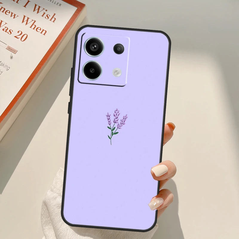 لافندر الأرجواني زهرة فوندا ل Xiaomi Redmi ملاحظة 14 13 10 11 12 برو 11S 12S حالة ل Redmi 15 14C 12C 10C 13C 15C #6