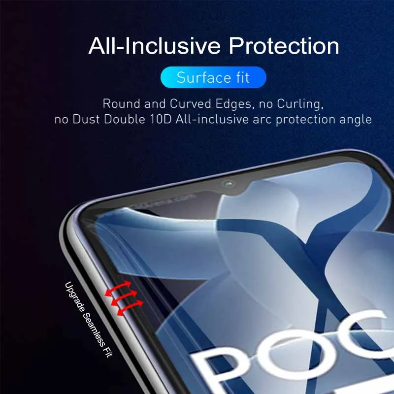 4in1 Hydrogel Film Screen Protector For Xiaomi Poco C55 4G Camera Lens Protection Little Poco C 55 55C Pococ55 Soft Film Cover