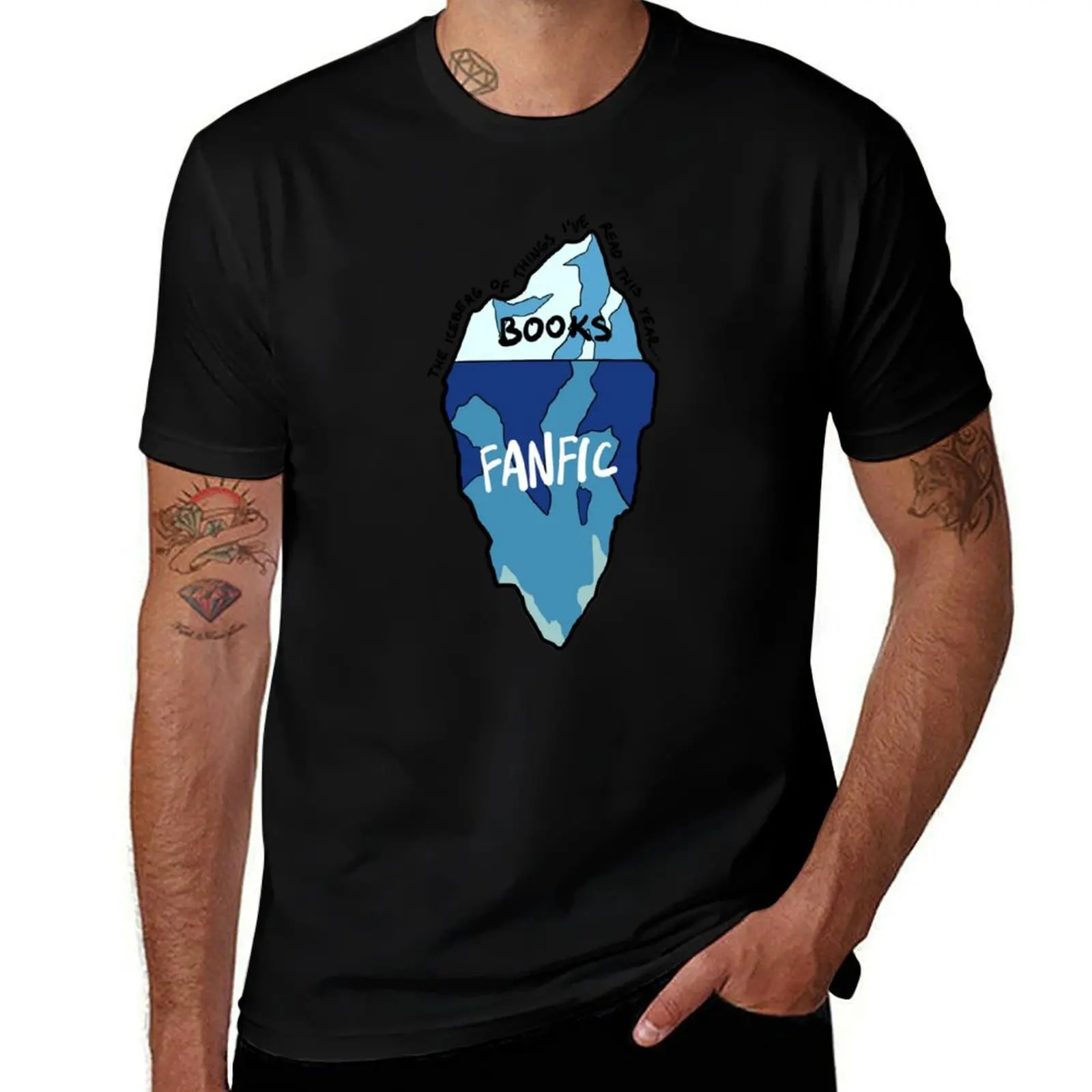 the iceberg of things i_ve read this year T-Shirt Street Art Print Tee Shirt T-Shirt