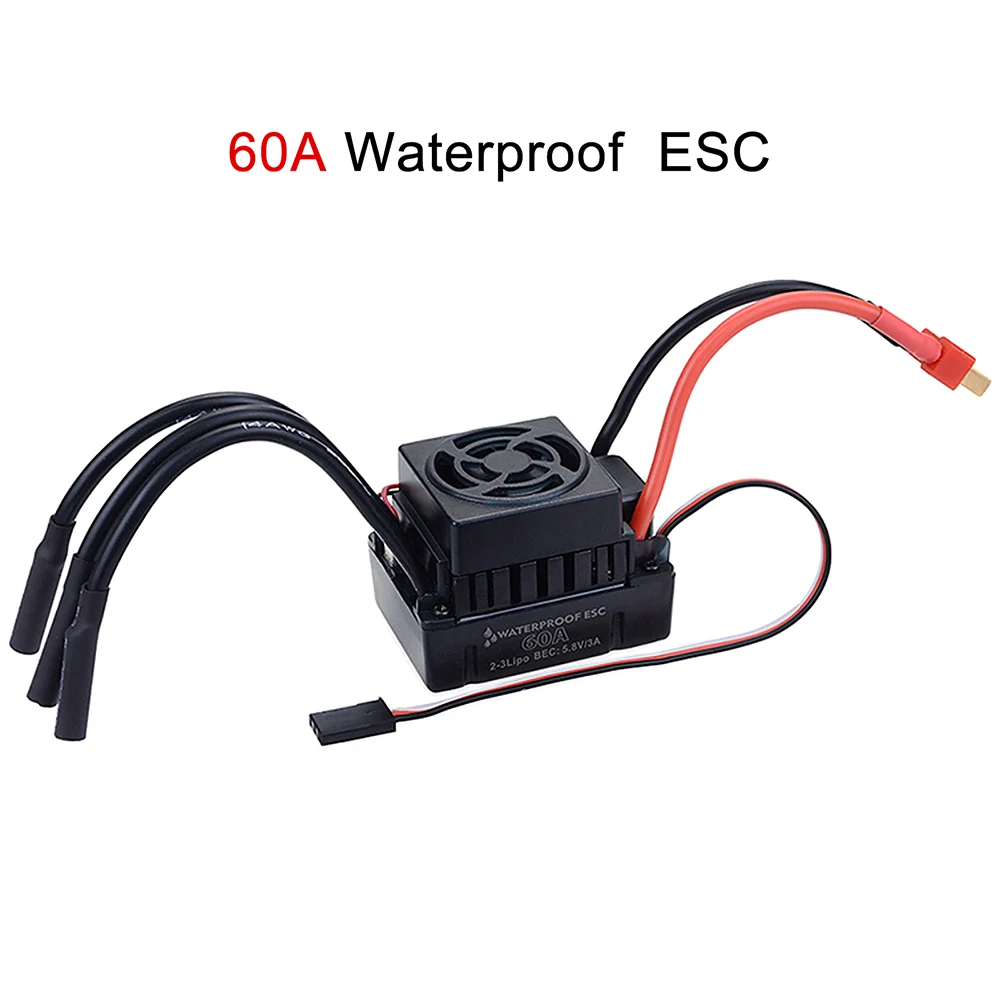 Nieuwe Waterdichte 3650 2300KV 3100KV 3900KV Borstelloze Motor 60A ESC voor Tamiya Traxxas Slash Bandit Redcat 1/10 RC Auto Truck Onderdelen