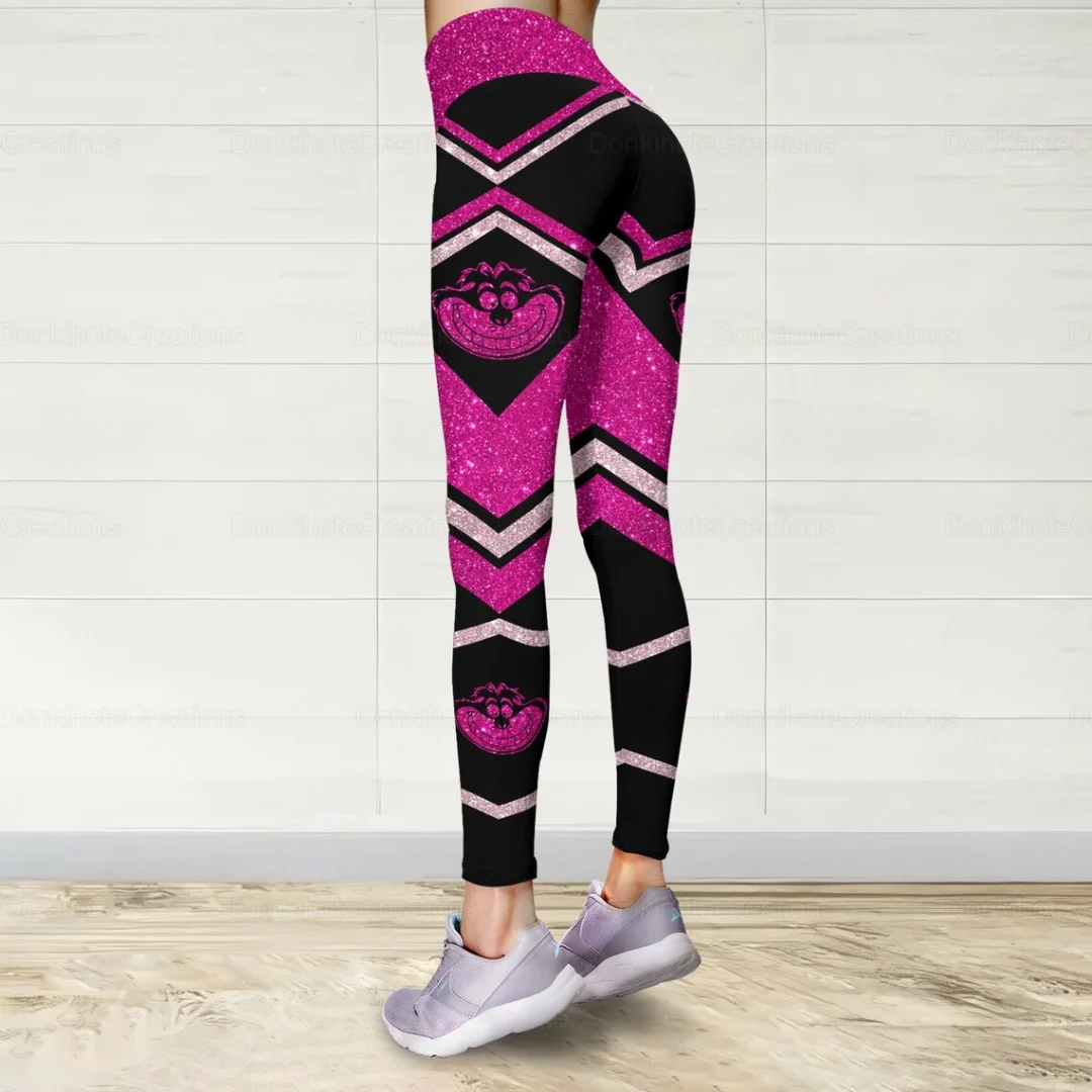 Aanpassen Cheshire Cat 3d Hoodie Dames Hoodie Set Yoga Broek Joggingbroek Vrouwen Disney Yoga Hoodie Legging Mode Trainingspak