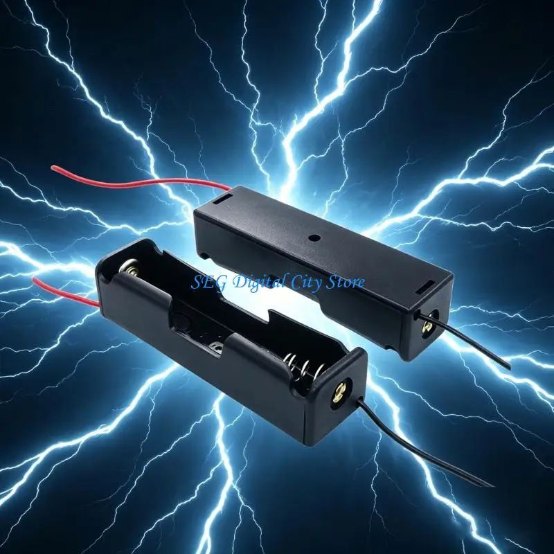 U75B ABS Plastic 18650 Battery Case With Leads Multiple Configurations Series Parallel For LED Lights