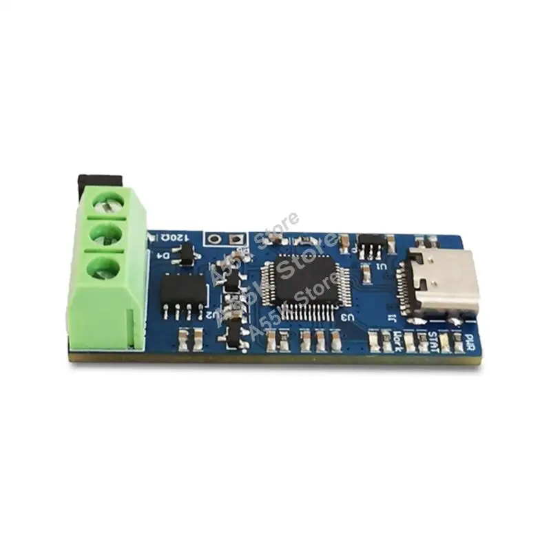 Type-C USB To CAN Module 5V CAN Bus Analyzer USB To CAN Converter Module CANABLE V2.0 CAN-FD CAN Bus Analyzer-A55K