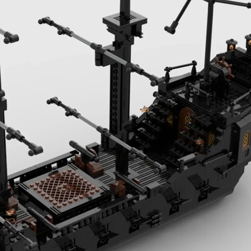 Конструктор Moc, модель корабля, невероятная конструкция, Черная жемчужина, лодка, технология, модульные блоки, подарки, игрушки для детей, Наборы для творчества, сборка