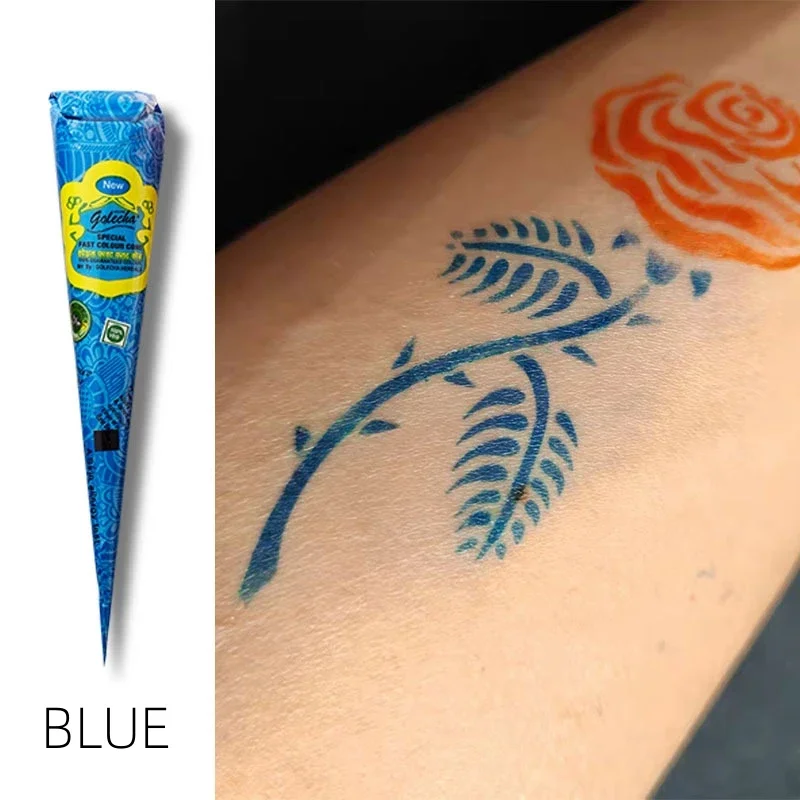 Multi-color Tattoo Paste Cone Temporary Drawing Tattoo Stencil Makeup Body Art Cream Waterproof Body Painting Paste 25g 1pcs
