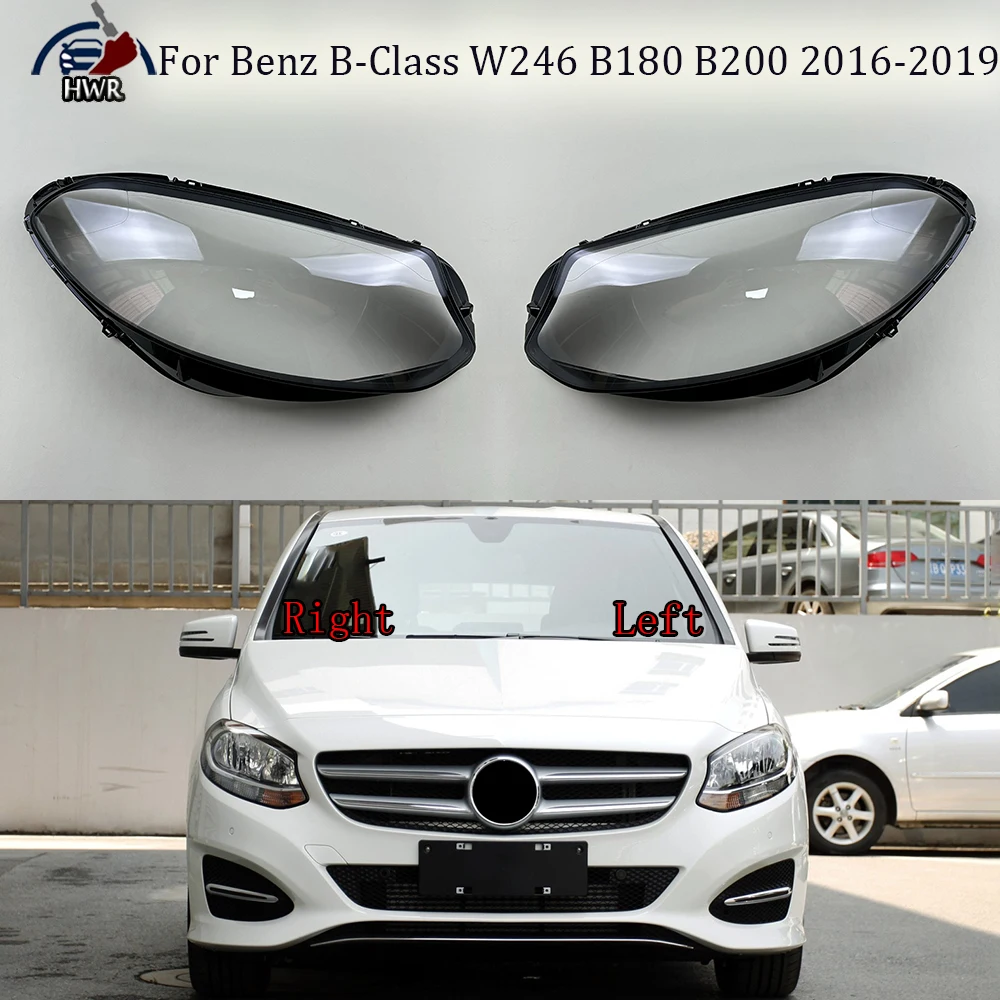 

Headlamp Cover Transparent Lamp Shade Shell Plexiglass Replace Original Lens For Benz B-Class W246 B180 B200 2016 2017 2018 2019