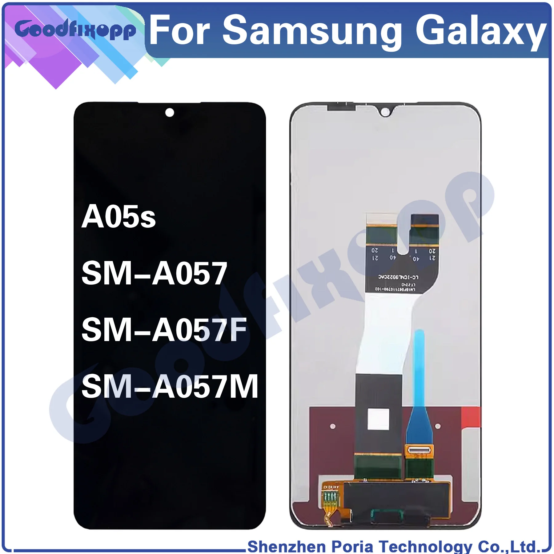 

For Samsung Galaxy A05s SM-A057 SM-A057F SM-A057M LCD Display Touch Screen Digitizer Assembly Repair Parts Replacement