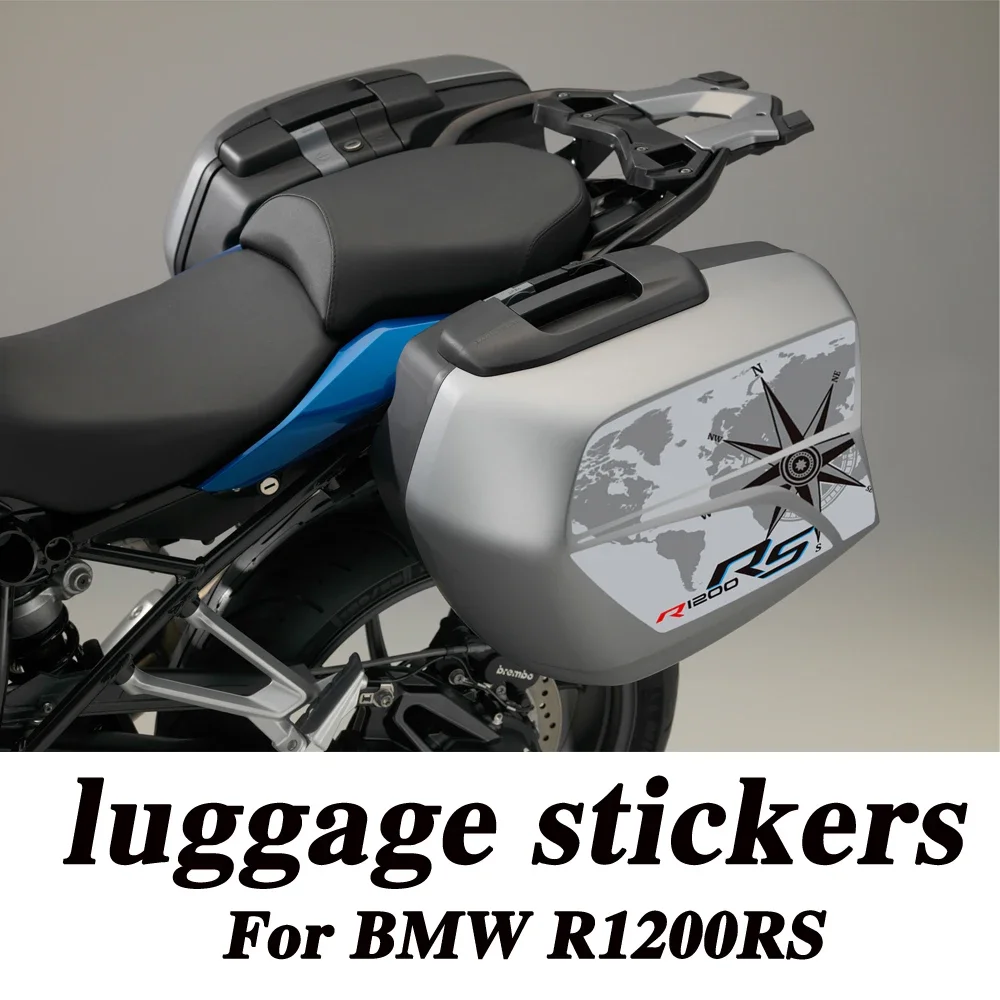 Decalques Logotipo Emblem Adesivos para BMW, Bagagem Tronco, Panniers Cases, R1200RS, R 1200 RS, R1200, 2015, 2016, 2017, 2018, 2019, 2020, 2021