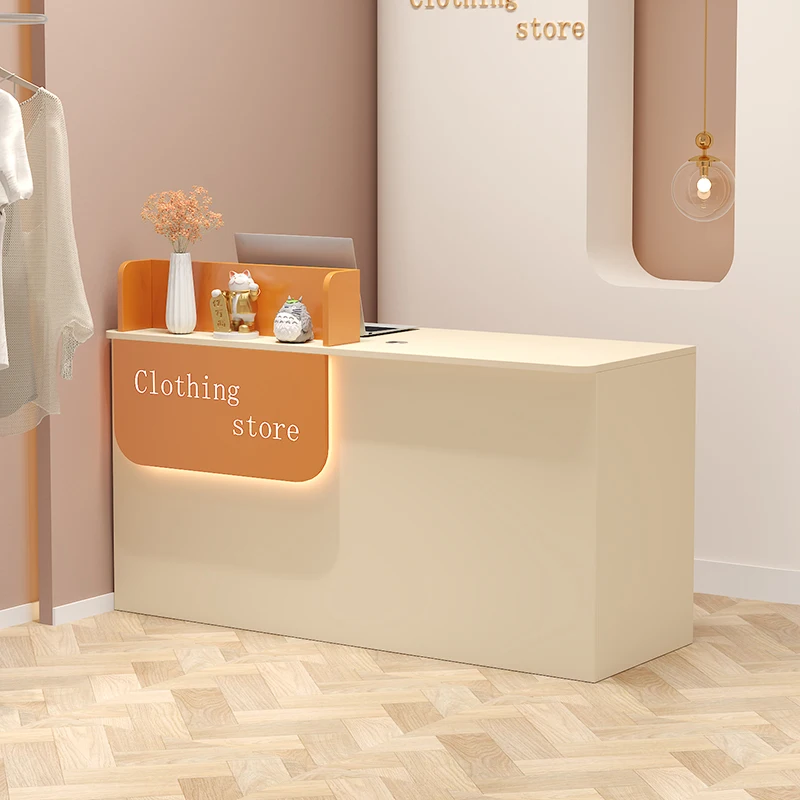 Luxuriöse, trendige Empfangstheke, moderne, einfache, exquisite Glamour-Empfangstheke, italienisches Design, Theke Empfang-Büromöbel