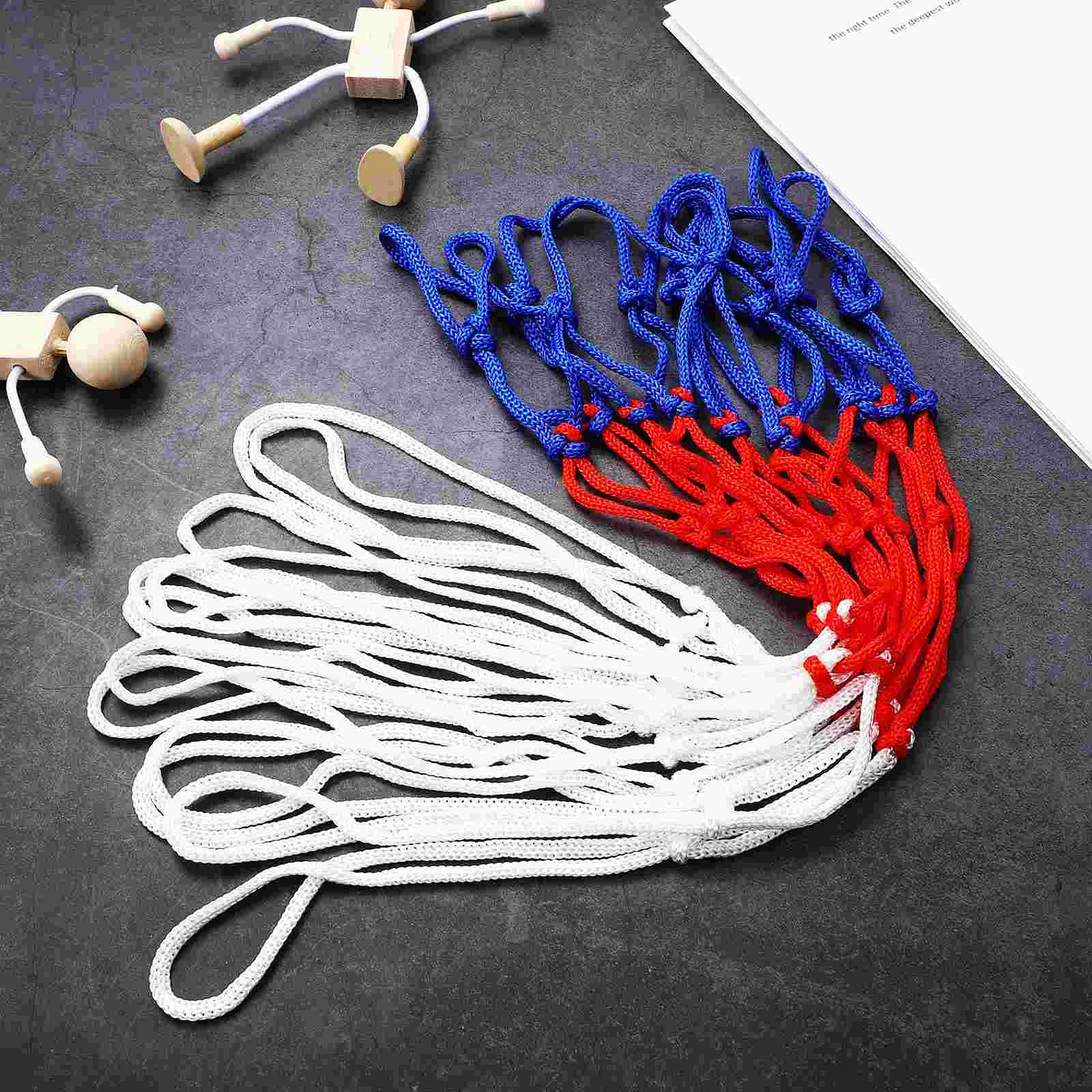 2 Pcs Basketball Net Indoor Accessories Game Supplies Thick Nylon Shot Training Heavy Duty Woven Child