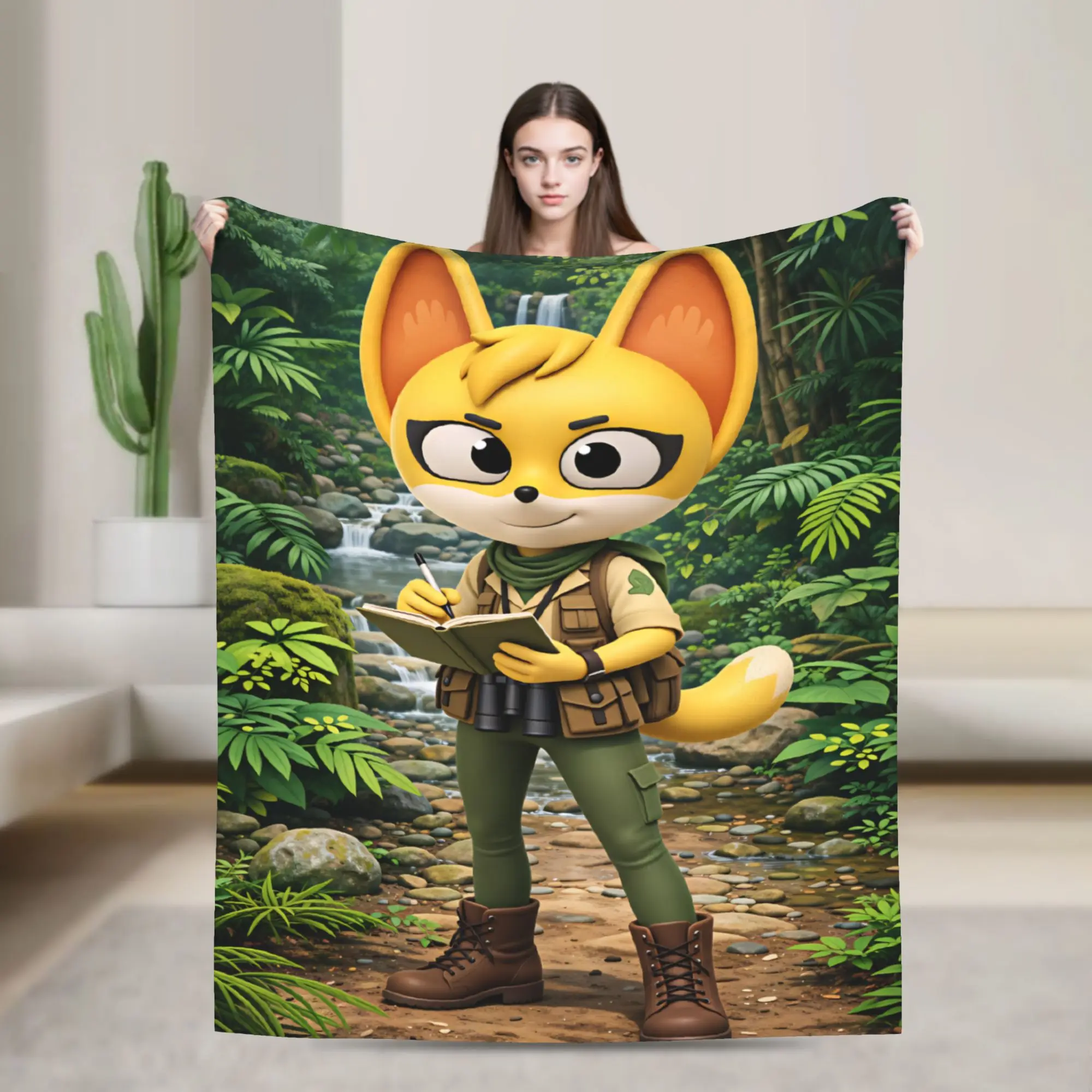 The Creature Cases Cartoon Animation Television Soft Warm Blanket  Plush Throw Blanket Living Room Flannel Bedspread Sofa Cover
