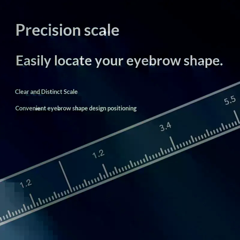 Microblading الحاجب رسم الخرائط حاكم تجميل دائم الحاجب سلسلة قبل الحبر الوشم القوس والسهم خط الرسم أداة مساعدة